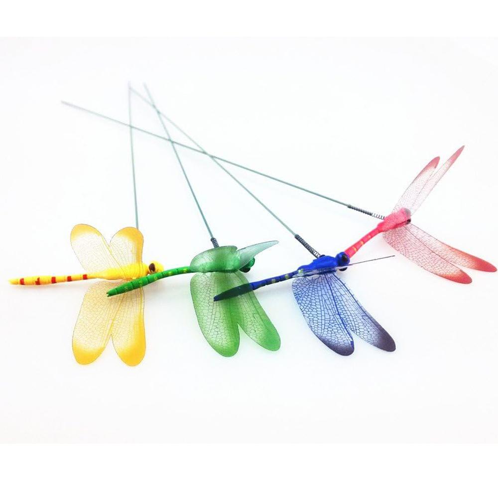 5/10/50pcs Colorful 3D Dragonfly Garden Yard Planter Dragonfly Flower Arrangement Dragonfly Outdoor Decor Flower Pots Decoration