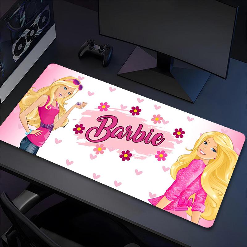 Barbie Party Xl Gaming Mouse Pad Nonslip Rubber Base Stitched Edge Waterproof Desk Mat For Pc Laptop Gamer Office Computer Accessories C92741