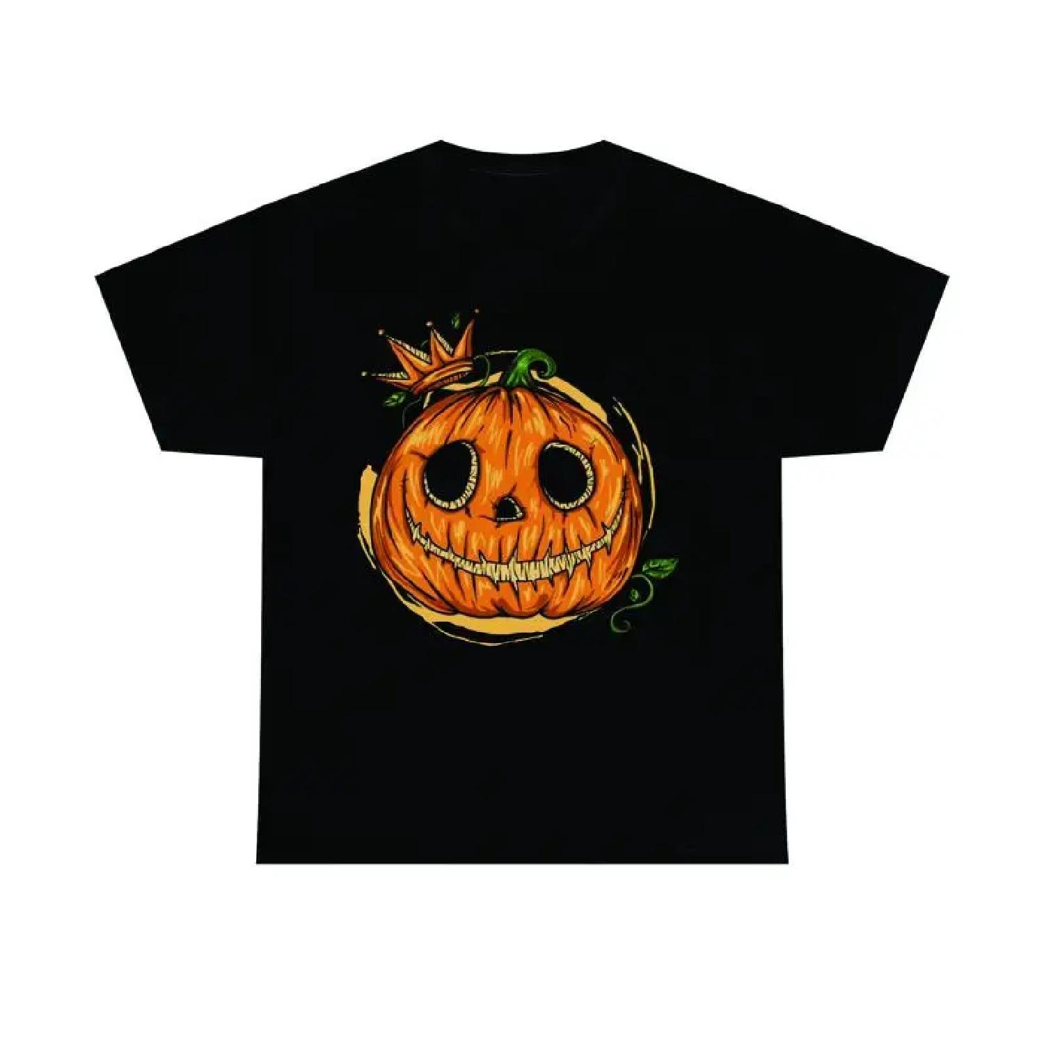 Hollow Pumpkin Halloween T Shirt Wood Spooky Top XXXXXL разноцветный