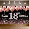 18. Geburtstag Dekorationen Jahre Alt Glitzer Ballons Party Hintergrund Geburtstag Kulisse Für Event Dekor Außen Innen