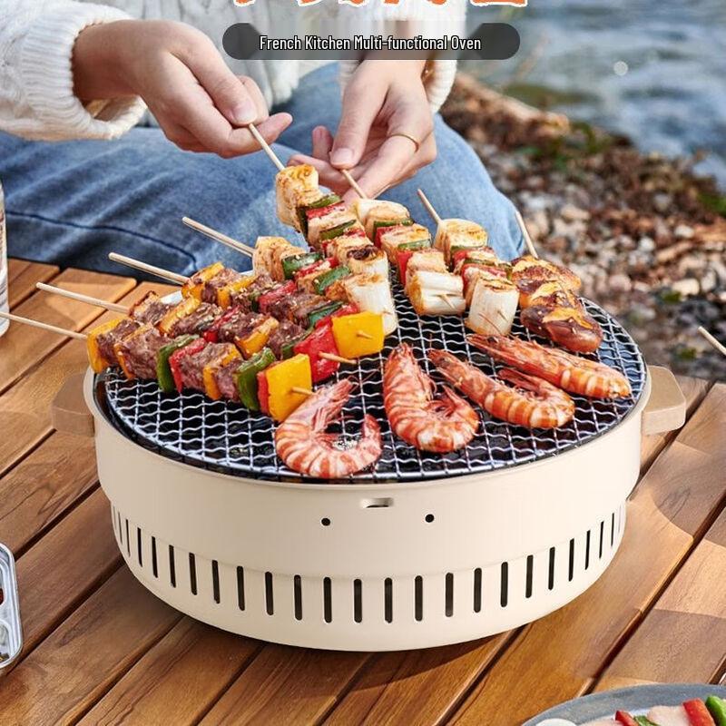 FTLY 4-in-1 Multifunctional Charcoal Stove
