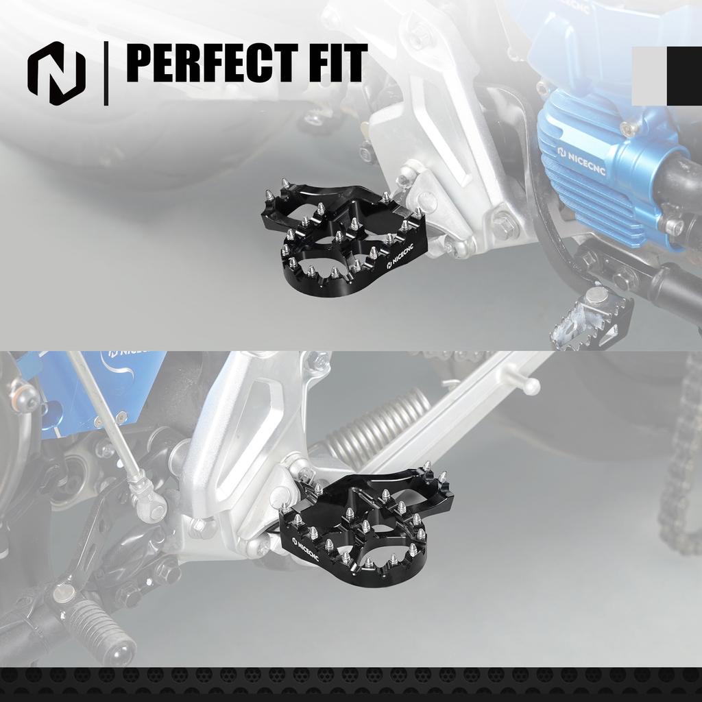 NICECNC For Yamaha YZ125 YZ250 1998-2023 YZ250F YZ450F WR250F WR450F YZ250FX YZ450FX YZ 85 125X 250X Extender Foot Pegs Footrest