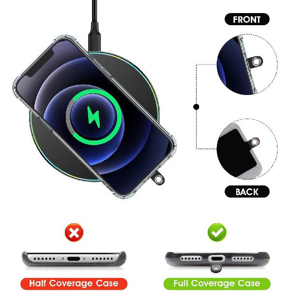 cobee Universal Phone Tether Tab, Phone Lanyard Replacement Patches with Metal Ring Cell Phone Lanyard Tether Phone Case Lanyard Compatible with