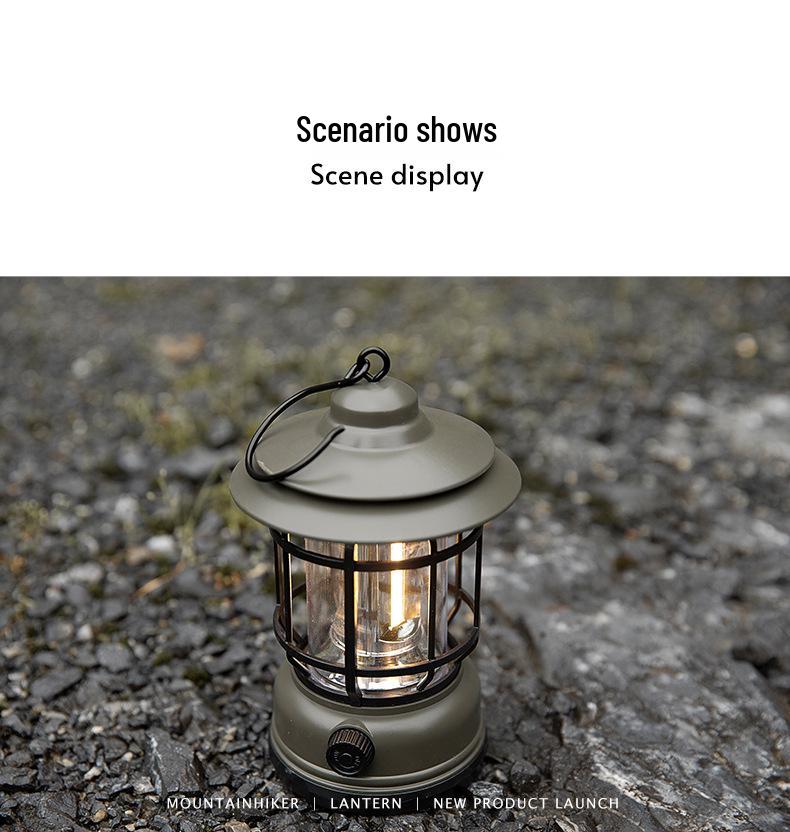 Mountain Guest Outdoor Camping Lantern - Ultra-long Battery Life Atmosphere Lamp