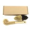 Natural Kitchen Accessories Short Round Long Wood Handle Bottle Dish Brush Vegan Sisal Coconut Fiber Bamboo Pot Brush
