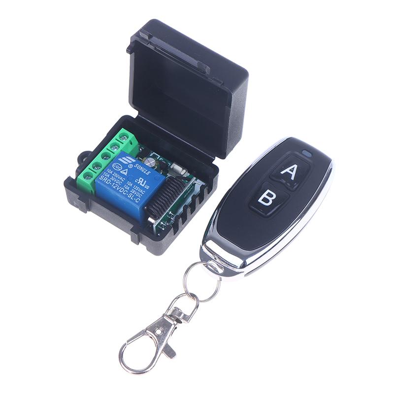 DC 12V 1CH Relay Receiver Module RF EV1527 Learning Code Transmitter Access Control 433Mhz Universal Wireless Remote Key Switch