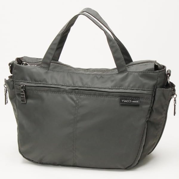 Tote bag vous et side zip mini dark gray [Isaac] 2-way tote, (15)