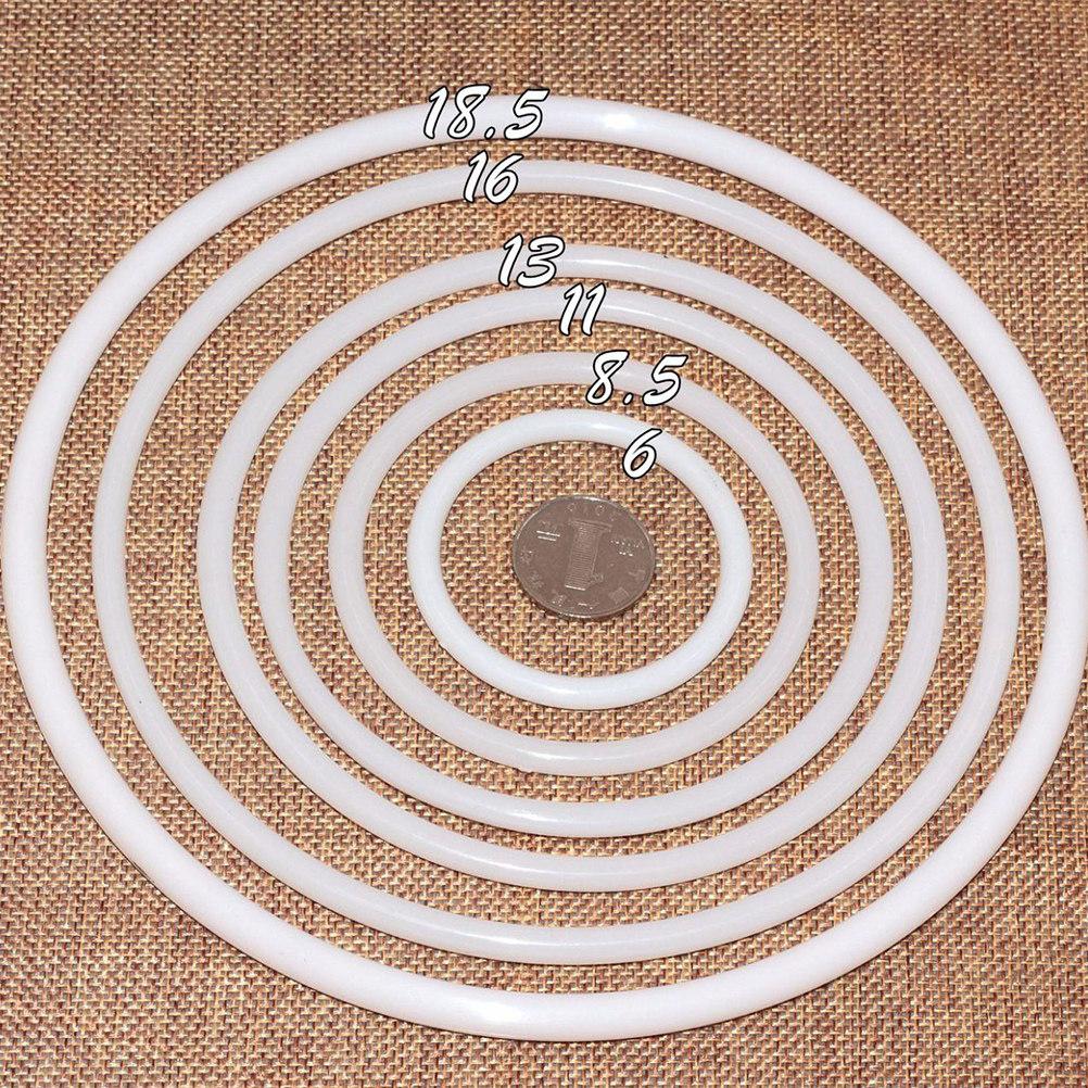 30Pcs Dreamcatcher Ring Set White Plastic Circles Ideal for DIY Dreamcatcher Craft Yarn Thong 8.5cm Plastic Ring