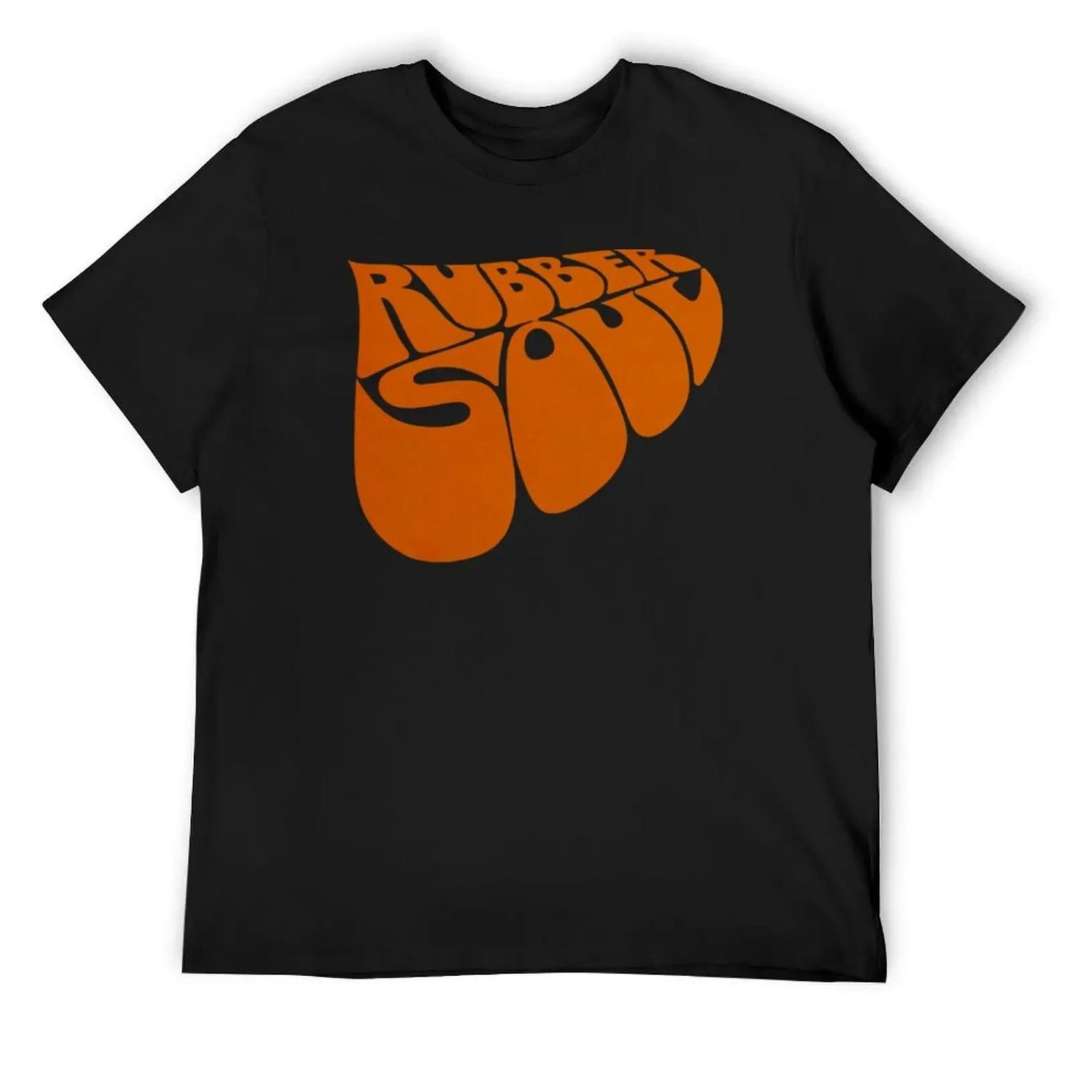 HIGH QUALITY Rubber Soul Logo T-Shirt Man t-shirt graphics oversize t-shirts man man t shirt men t shirt XXXXXL разноцветный