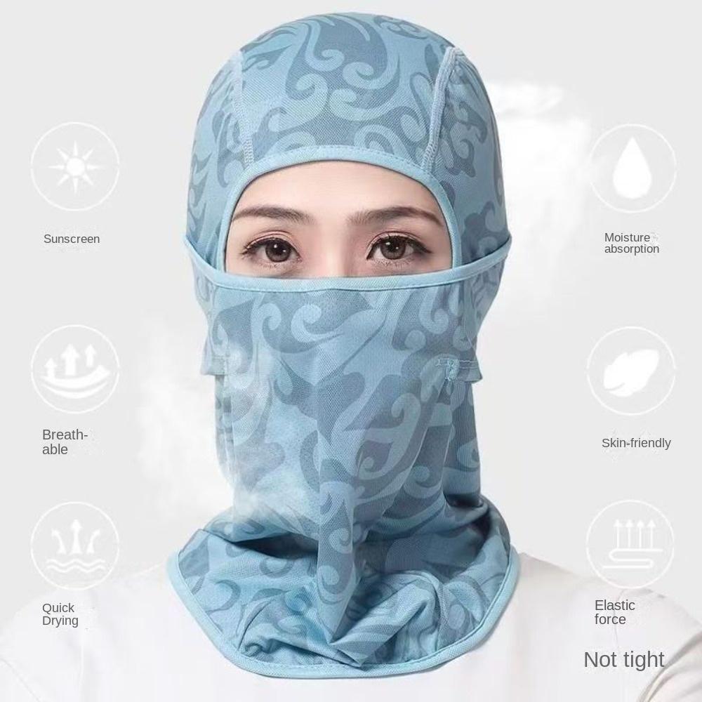 Full Face Sunscreen Face Mask Shading Face Cover Scarves Riding Mask  Outdoor