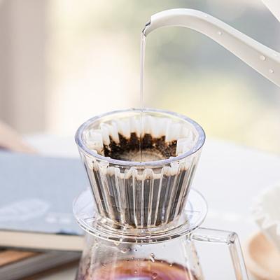 Wave Coffee Dripper  Eye Pour Over Coffee Funnel Filter Cups Coffee Maker Flat Bottom Increase Uniformity
