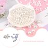50Pcs Artificial Pearl Round Durable Imitation Pearls Loose White Beads Necklace Garment Costume Materials DIY