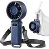 Skládací 4v1 turbo ventilátor se 100 rychlostmi a průtokem vzduchu 7,4 m/s, dobíjecí, vhodný pro ruční použití,