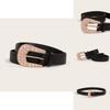 Stylish Ladies Highend Faux Leather Belt For Dresses With Sparkling Crystal Embellishments