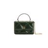 Kira Quilted Napa Leather Wallet Shoulder Crossbody Handbag Mini Women Handbags Basil-Green 164033-312