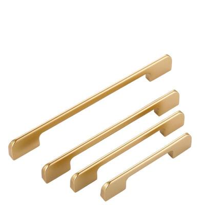 American Gold Cabinet Drawer Pull Handle: Modern European Style, Solid Single Hole Design.