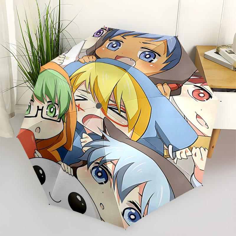 

1pc Outdoor Umbrella with Anime Characters - Automatic Opening/Closing, Portable 3-Fold Design, 8-Rib Iron Frame - Perfect Gift for Fans, Travele