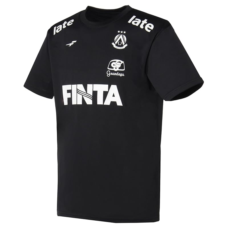 [Finta] Men's Soccer Short-Sleeve Practice Shirt FT4441 (0500) Black M