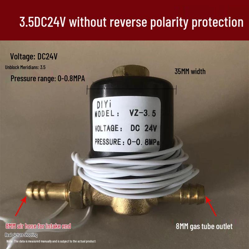 MIG/MAG & TIG Welder Solenoid: 220V, 12V Electromagnetic Gas Valve, 24V Electric Valve, 36V Argon Valve with Retaining Clip, 1.5