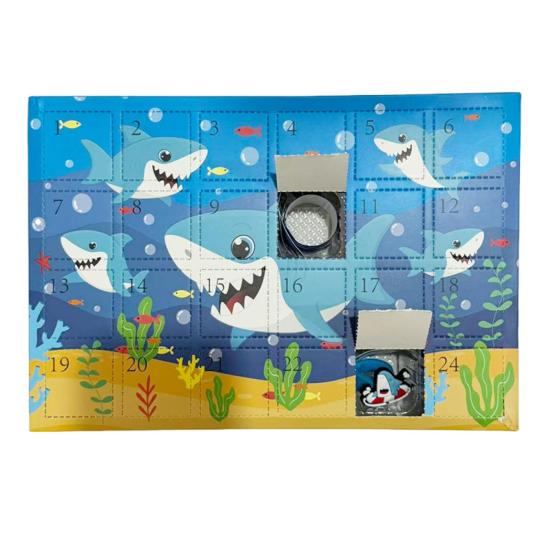 Christmas Advent Calendar 2025 24 Days Shark/Horse Countdown Calendar with 24 Collectible Figures Holiday Gifts