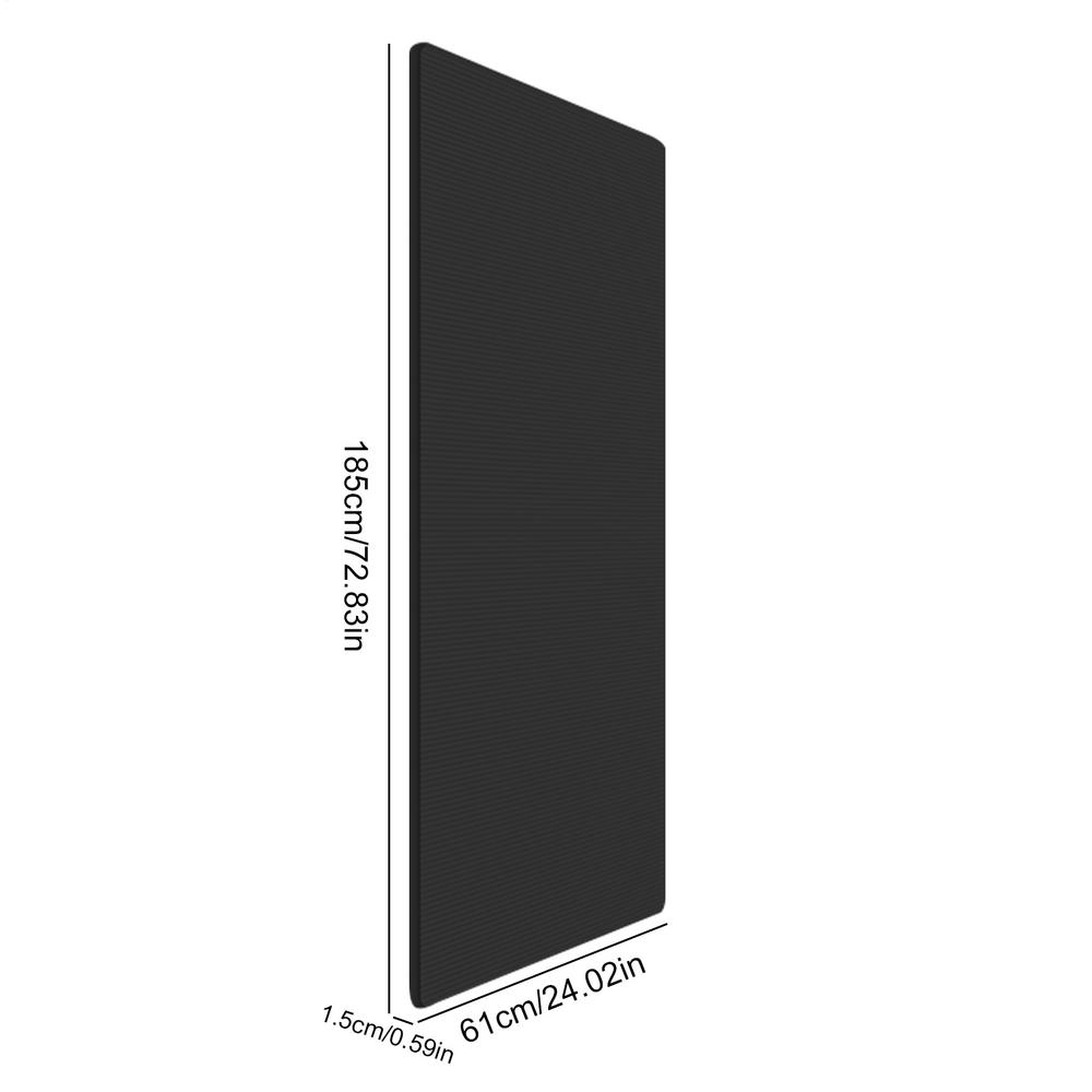 Yoga Mat with Storage Bag 15mm Thicknes Non-Slip Pad Home Gym Accessories for Women Men Pilates Floor Stretching Workout