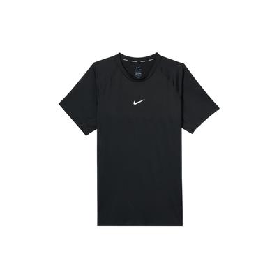 Pro Logo Round Neck Sports Short Sleeve T-Shirt Men Tops Black FB7929-010