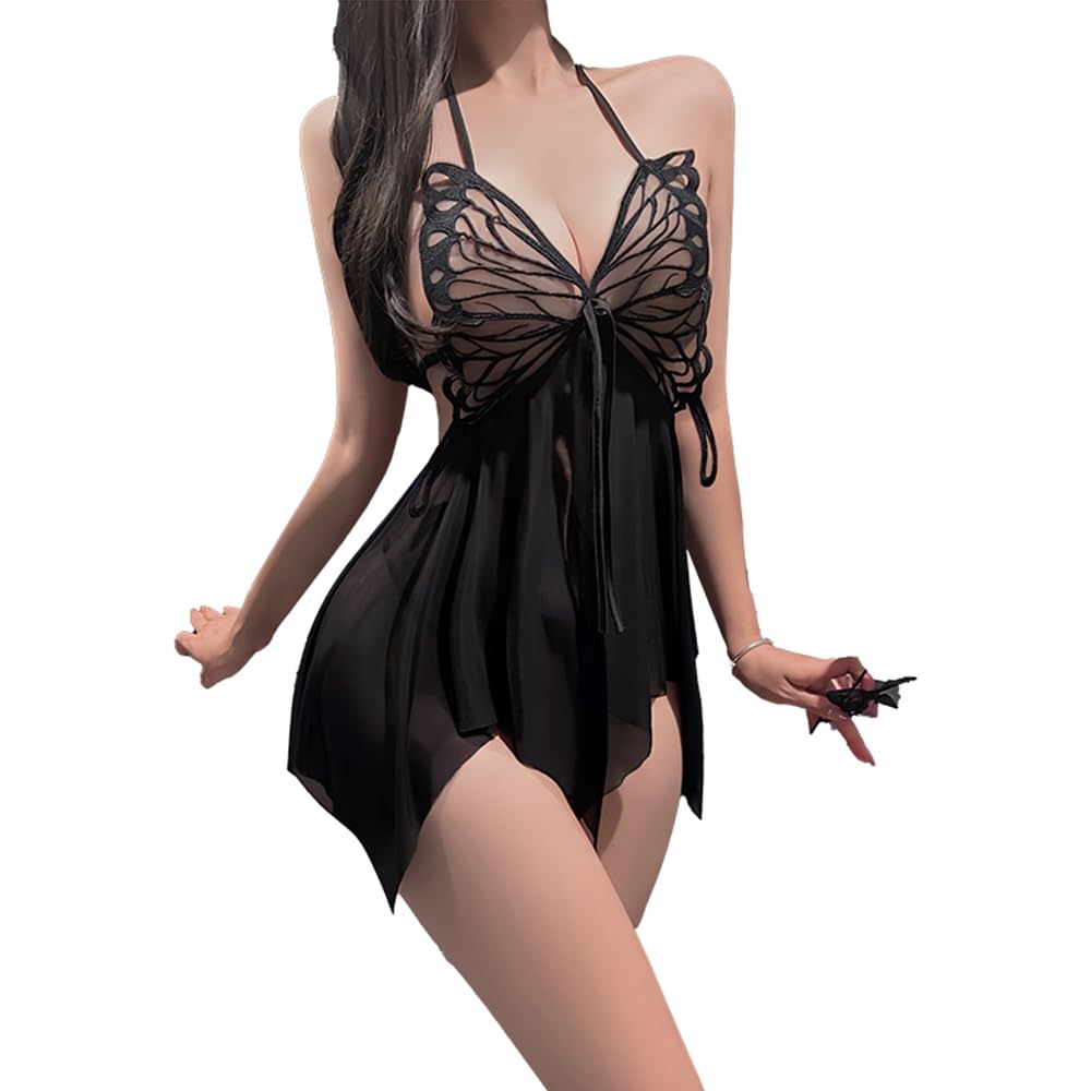Sexy Extremely Sexy Butterfly Photo [SENMHOO] Lingerie, See-Through, Underwear, Underwear, Tempting, Extreme, Cosplay, Babydoll, See-Through,