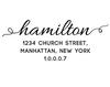 Return Address Stamp Custom Stationary Personalized Rubber Stamp Family Address Self Inking