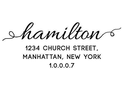 Return Address Stamp Custom Stationary Personalized Rubber Stamp Family Address Self Inking