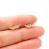 Stylish Angel Wings Feather Stud Earrings - Vintage & Elegant