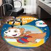 Bobo Printed Round Rug Carpet Chair Rug Area Rug Entryway Doormats,for Office Chair Living Room Bedroom Kitchen Room.