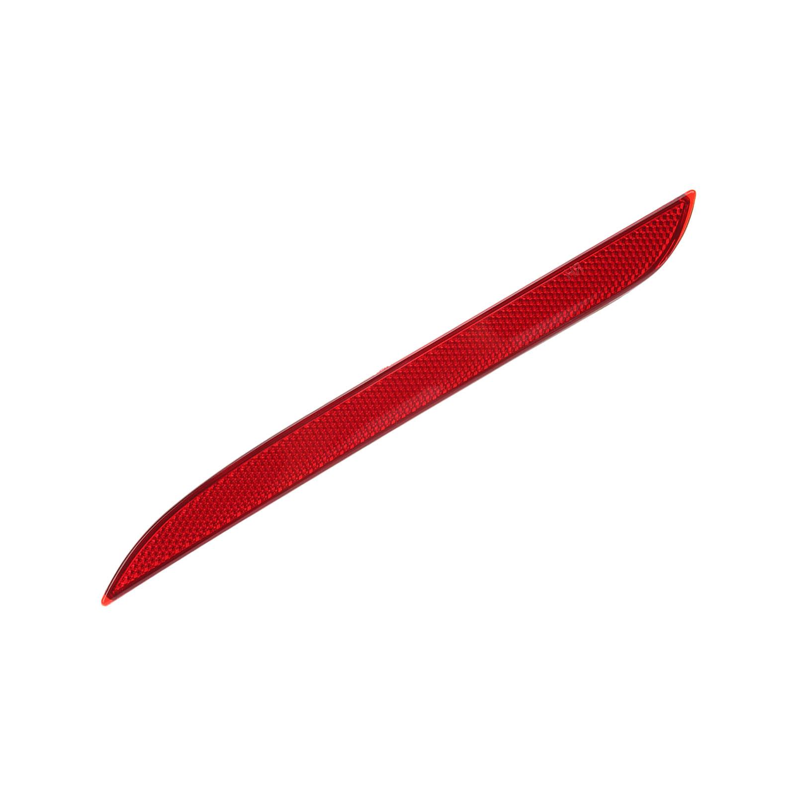 

Rear Bumper Reflector Waterproof Colorfast Red Housing Reflector Strip Replacement For Mustang EcoBoost Coupe Left: