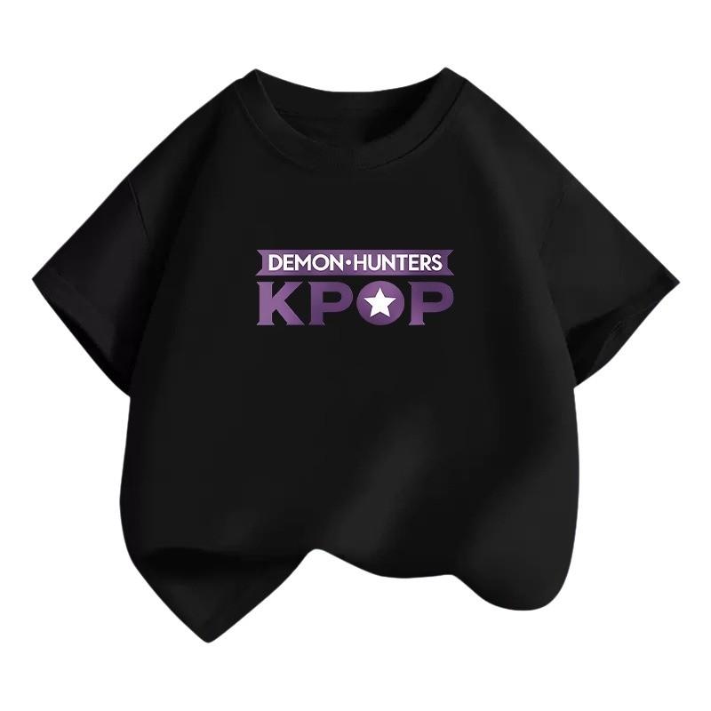 Kids Girls Kpop Hunters Zoey Mira Rumi Huntrix Print T-shirt