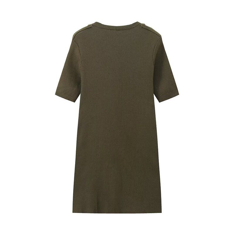 Fashion Style 2024 Autumn New Women's Clothing Stylish Easiest for Match Slim-Fit Commute Thread Knitting Dress Skirt
