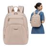 Beige Women's City Backpack, for 10.9" iPad, Waterproof, 9.3 L. for Studies and Every Day. Chantria Cb770khaki.