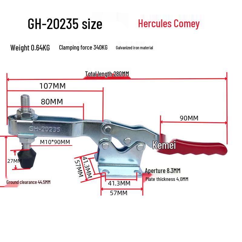 Quick Clamp GH201: Stainless Steel 201A Pliers, 201B Collet, 201C Fixture, 225D Toggle Clamp