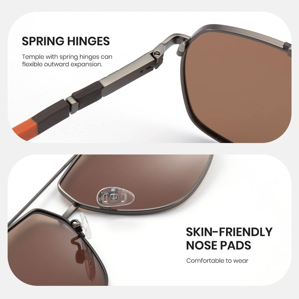 Ochelari de soare Cyxus în formă de lacrimă pentru Polarizați UV400 Eleganti pentru Munte [Cyxus] Bărbați, Lentile, Protecție, Condus, Pescuit, Golf, Alpinism, Baseball,