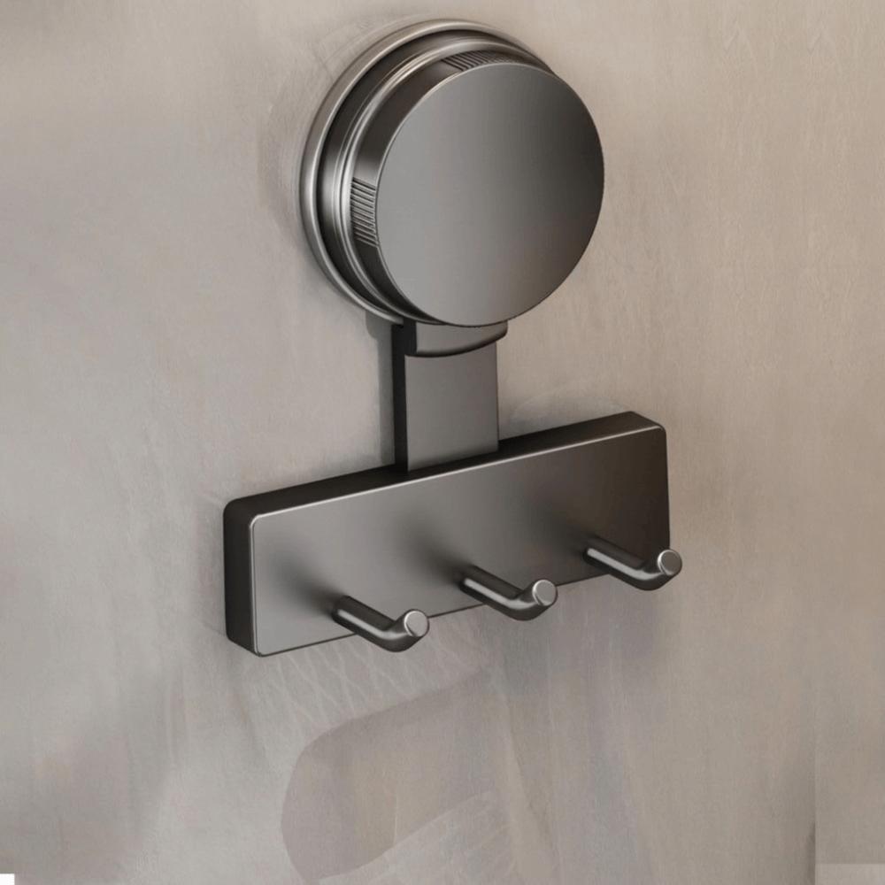 Punch-Free Suction Cup Hook Strong Load Bearing Storage Rack Light Luxury Wall Hook Cabinet