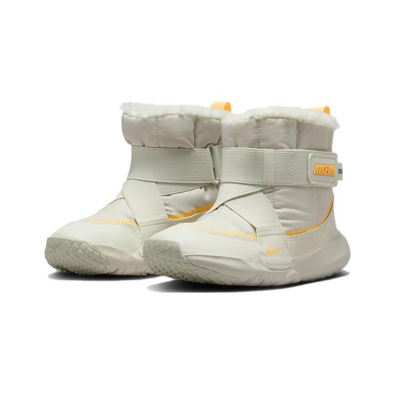Nike Flex Advance Cushioning Wear-Resistant Kids' Boots White Orange Children Aged 3-7 Years Old Sneakers DD0304-100