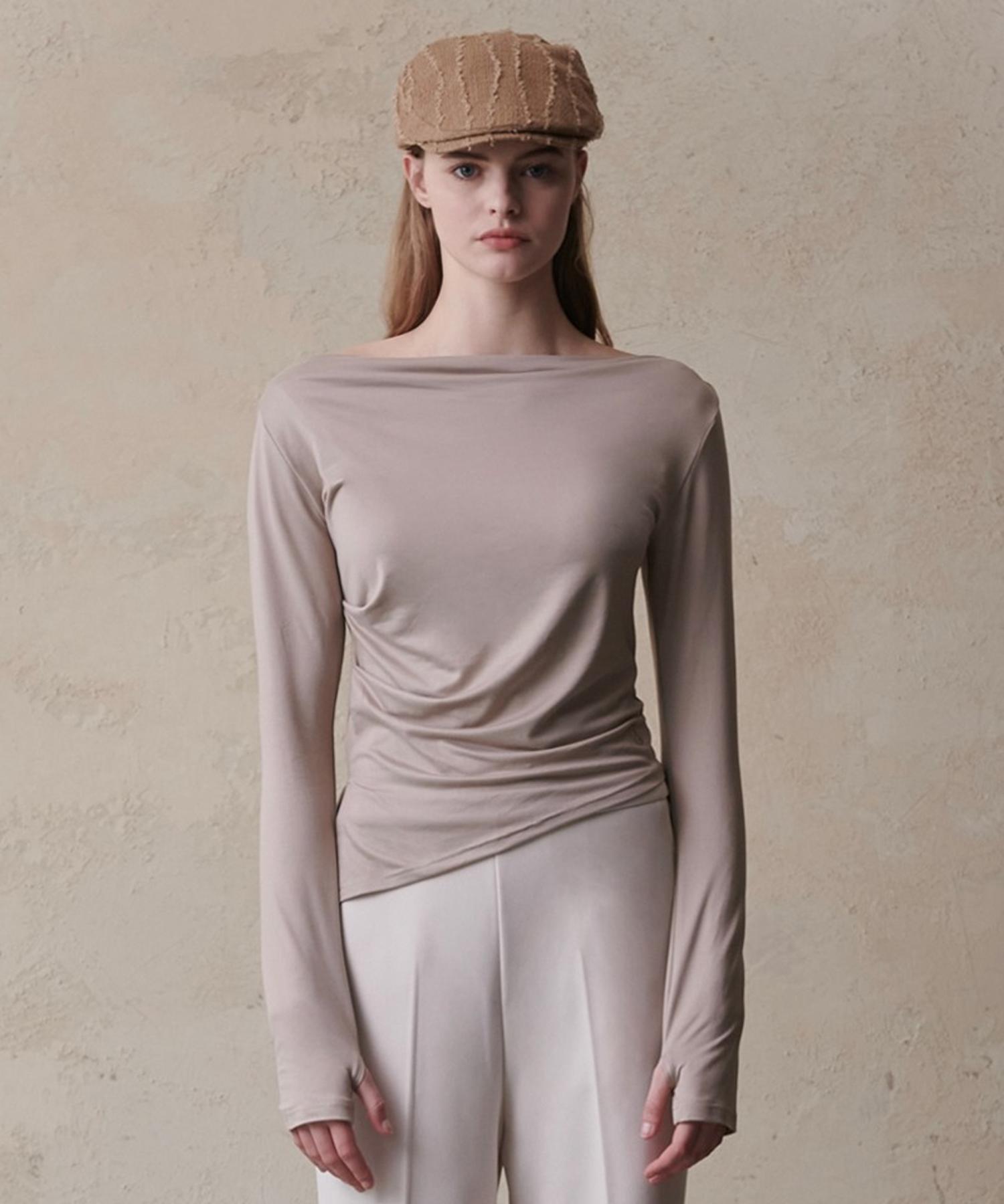 Artinery Long Sleeve Cheese T-Shirt (Beige)