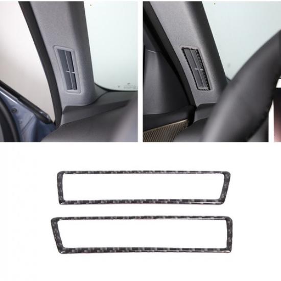 Soft Carbon Dashboard Air Vent Outlet Cover Trim For BMW 5 Series G60 i5 2024+