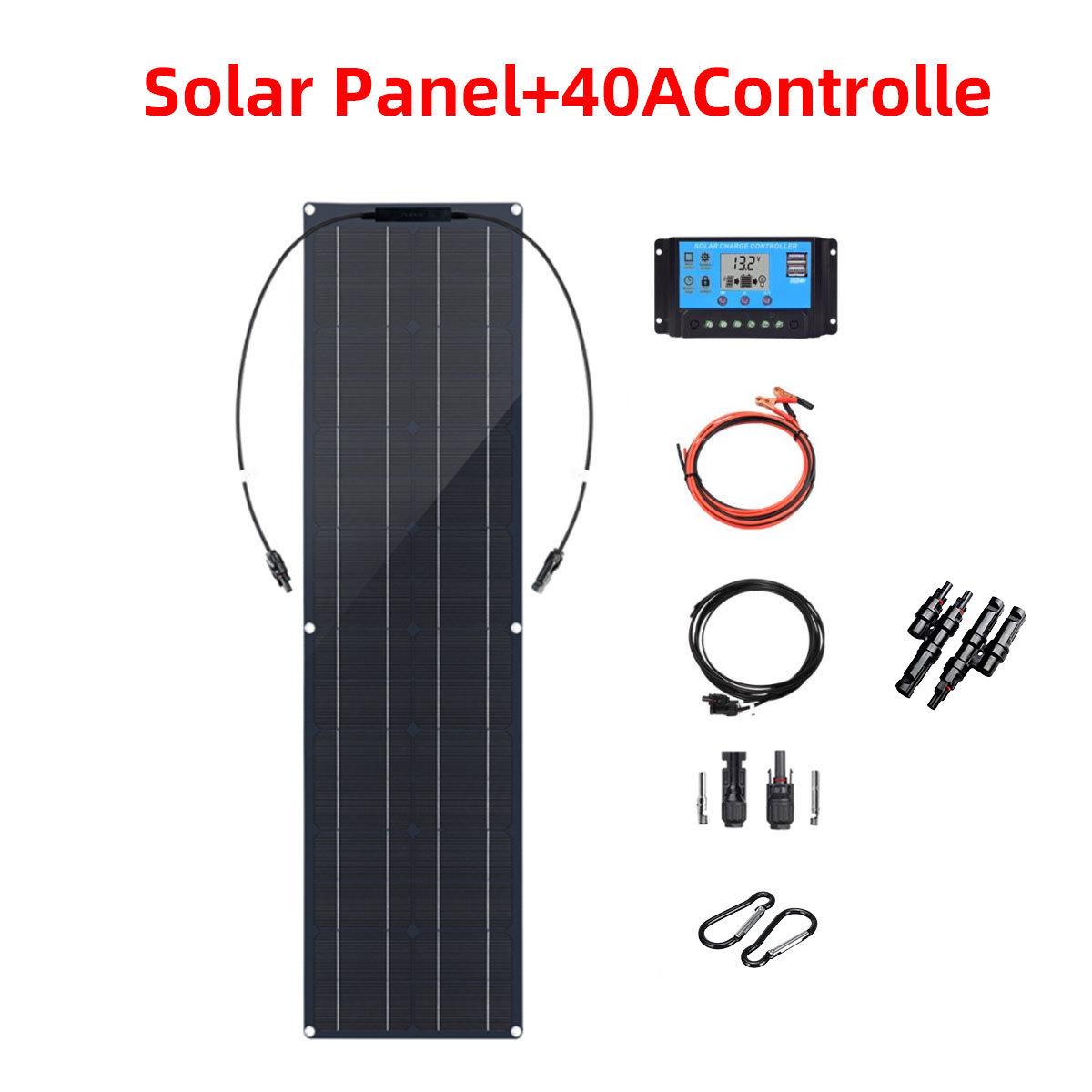 

50W*2 18V Flexible Solar Panel Kit with Photovoltaic Energy Controller