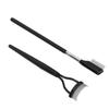 2pcs Eyelash Comb Set Folding Stainless Steel Teeth Lash Separator Eyelash Grooming Brushes