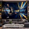Wall Hanging Tapestry Custom NameCristiano Ronaldo Pattern Personalized Printed Fabric Wall Decor