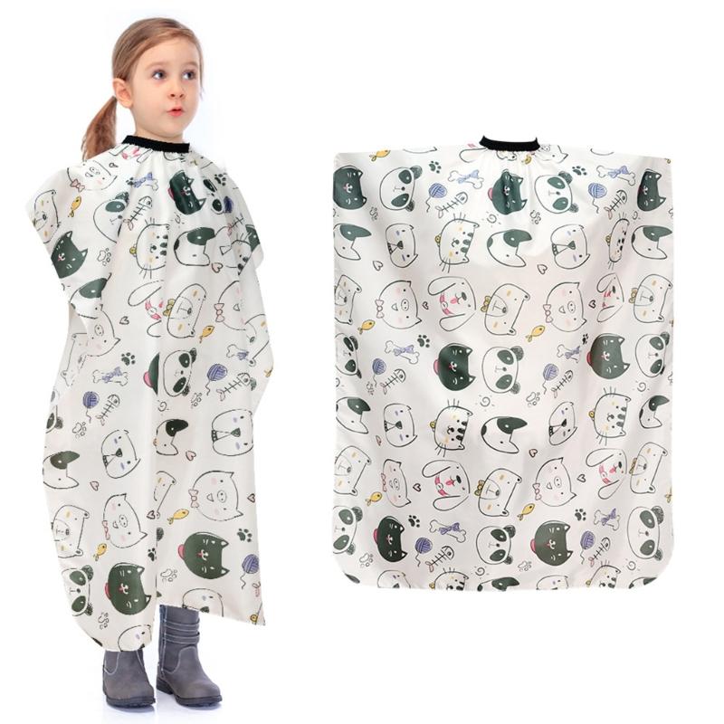 Children Professional Hair Cutting Cape Kids Haircut Cape,Easy Cleanings Polyester Materials Adjustable Snap Closure