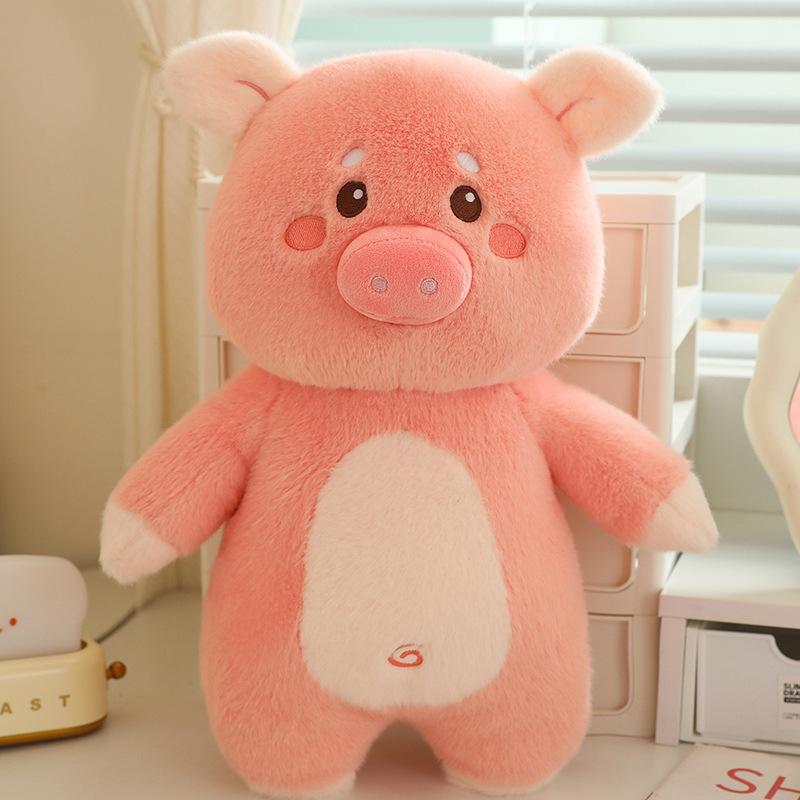 Cute Super Cute Little Bear Pig Doll Plush Toy Little Doll Baby Sleeping Birthday Gift Girl