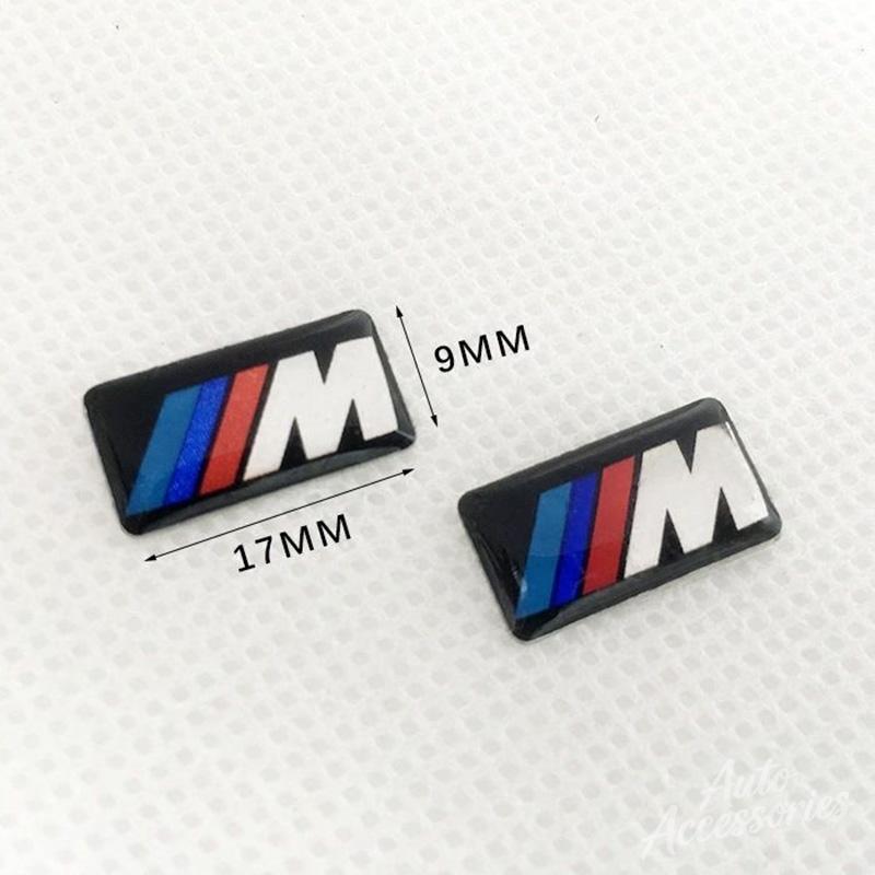 16/17/19mm Car Steering Wheel Decor Stickers Center Hub Cap Emblem DIY Decal Ornament Accessories For BMW M Performance X3 X5 X7