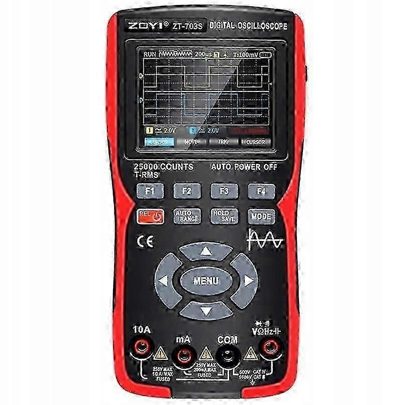 Multímetro Digital ZOYI ZT-703S 3 en 1 con Osciloscopio Pantalla de 3,5" Ancho de Banda de 50MHz