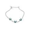 Elegant French Minimalist Zircon Butterfly Bracelet - Luxury Fashion Jewelry with Exquisite Design
