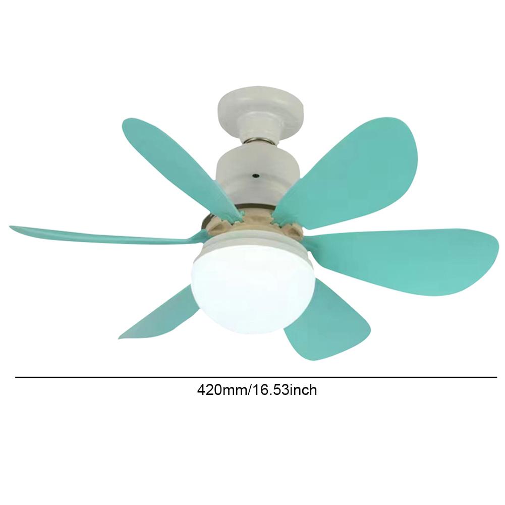 E27 Socket Fan LED Light E27 Base 42cm Modern LED Ceiling Fan Remote Control Chandelier Ceiling Fan 3 Speeds for Bedroom Kitchen